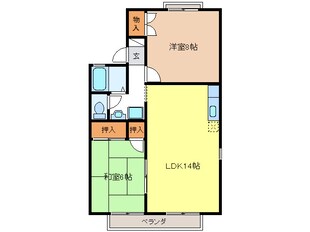 サンビューラ仙道の物件間取画像